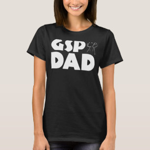 Camiseta PAI de Cachorro de Ponteiro Alemão Engraçado do SP