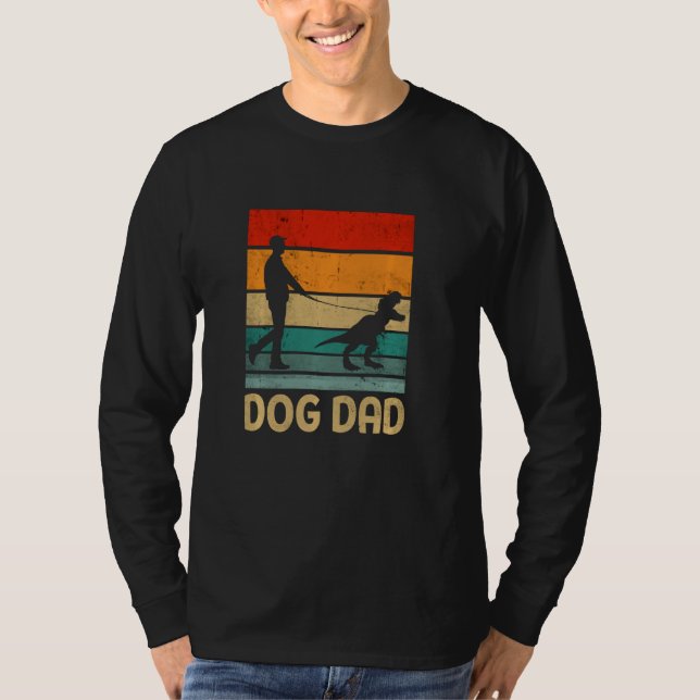 Camiseta Pai De Cachorro Dinossauro Proprietários De Cachor (Frente)
