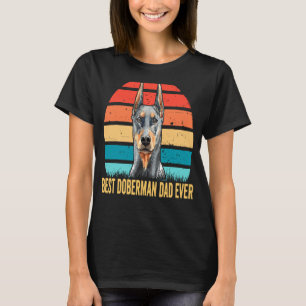 Camiseta Pai De Cachorro Doberman Melhor Pai Doberman Algum