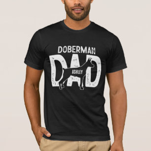 Camiseta Pai de Cachorro Doberman Pai de Cachorrinho