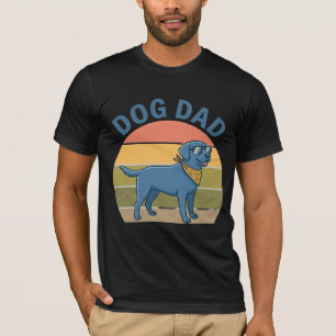 Camiseta Pai de Cachorro Engraçado Eu Trabalho D