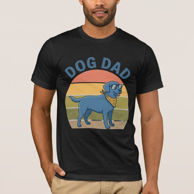Camiseta Pai de Cachorro Engraçado | Eu Trabalho D (Frente)