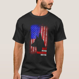 Camiseta Pai De Cachorro Ever American Flag Belga Pai Malin
