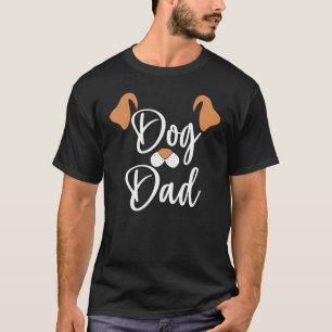 Camiseta Pai De Cachorro Feliz Dia Pai Para A Família De Ca