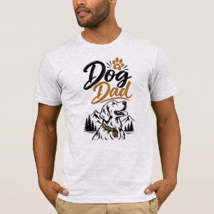 Camiseta Pai de Cachorro Golden Retriever Montanha
