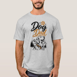 Camiseta Pai de Cachorro Golden Retriever Montanha