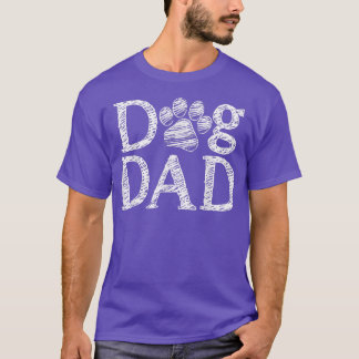 Camiseta Pai de Cachorro Gráfico do Dia do Pai Presente de