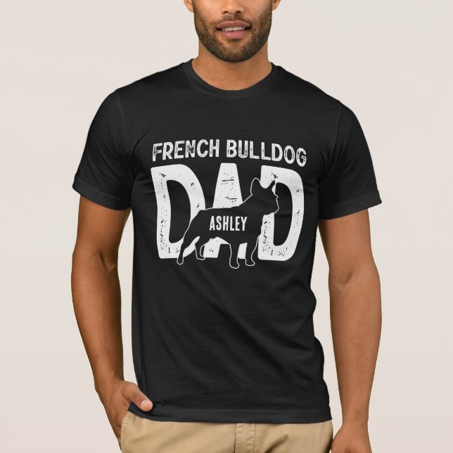 Camiseta Pai de Cachorro-Grande Francês Pai (Frente)