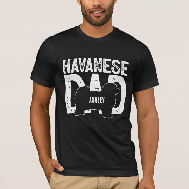 Camiseta Pai de Cachorro Havanês Pai (Frente)