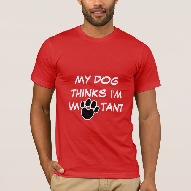 Camiseta Pai de Cachorro IMPAWTANT Personalizado (Frente)
