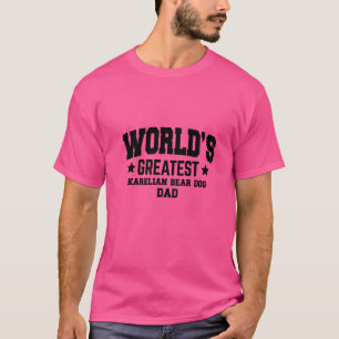 Camiseta Pai de Cachorro Karelian Bear Dog Masculino