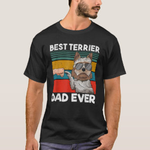 Camiseta Pai De Cachorro Mais Pai Do Melhor Terrier