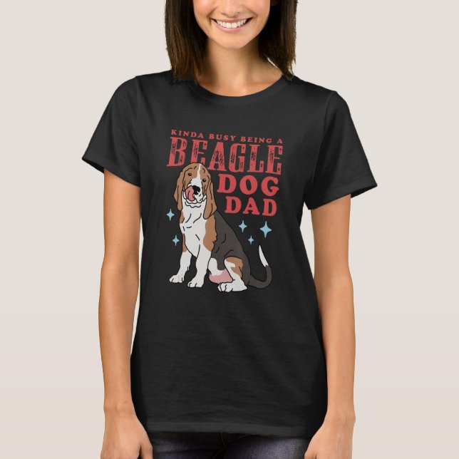 Camiseta Pai de Cachorro Mens Beagle Beagle (Frente)