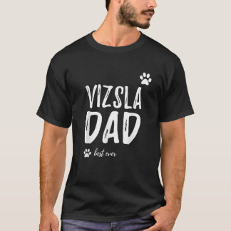Camiseta Pai de Cachorro Mens Vizsla Melhor Ideia de Dom En