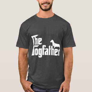 Camiseta Pai de Cachorro Menshe Dachshund Pai Engraçado Ama