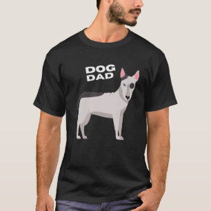 Camiseta Pai de Cachorro Negro e Branco