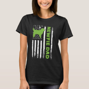 Camiseta Pai de Cachorro NEWFIE PAI América da Terra Nova