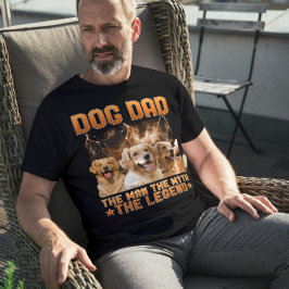 Camiseta Pai de Cachorro O Homem O Mito A Lenda - Personali