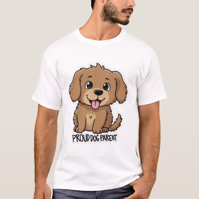 Camiseta Pai de Cachorro Orgulhoso (Frente)