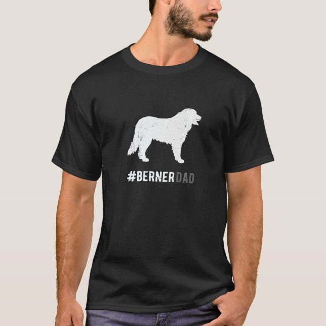 Camiseta Pai De Cachorro Para Homens Cachorros De Montanha  (Frente)