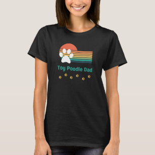 Camiseta Pai de Cachorro Poodle Brinquedo Masculino Estilo 