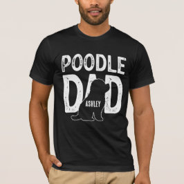 Camiseta Pai de Cachorro Poodle Pai de Cachorrinho