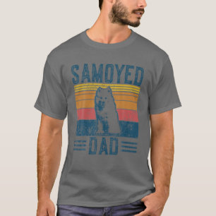 Camiseta Pai de Cachorro Sammy - Pai Samoyed Vintage
