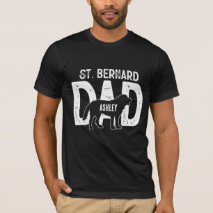 Camiseta Pai de cachorro São Bernardo Pai de cachorro filho