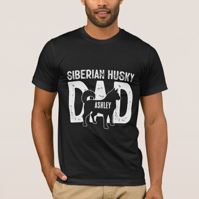 Camiseta Pai de Cachorro Siberiano Pai (Frente)