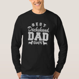 Camiseta Pai de Cachorro Wiener Doxie Avô Melhor Pai Dachsh