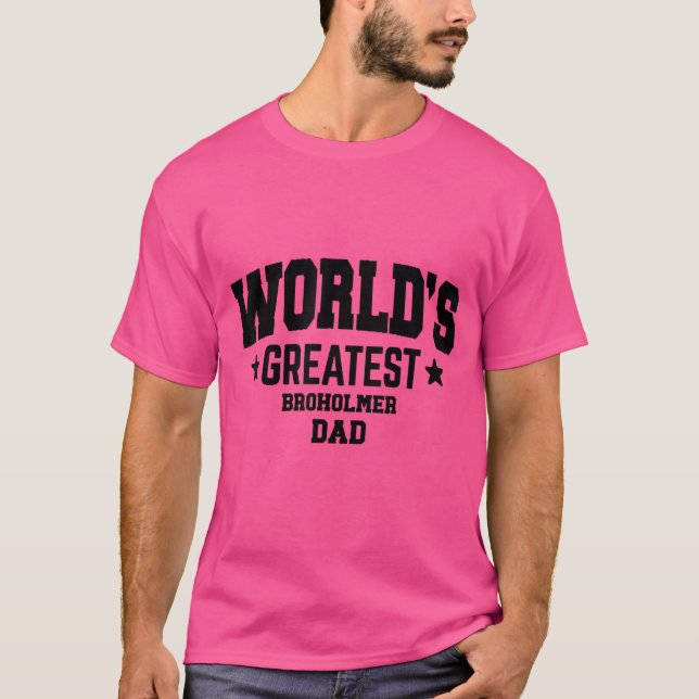 Camiseta Pai de Cães Broholmer Mens (Frente)