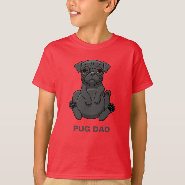 Camiseta Pai De Cães Com Gordura Preta (Frente)