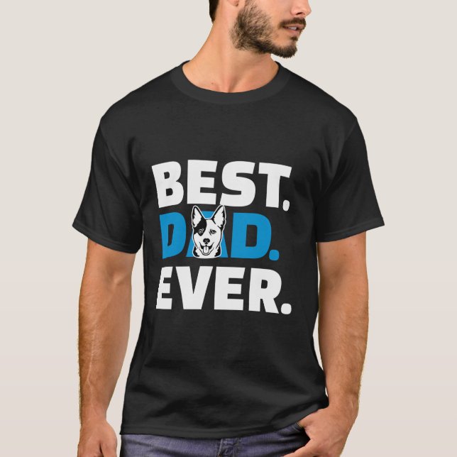 Camiseta Pai de Cães de Bovinos Australiano (Frente)