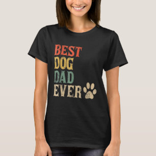 Camiseta Pai De Cães Mais Enorme Nunca Pai De Cães Vintados