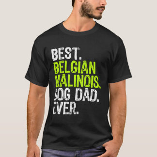 Camiseta Pai de Cães Malinois Dia de os pais Funny Dog Lov