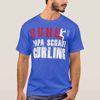 Camiseta Pai de calmo parece curvando presente esportivo de