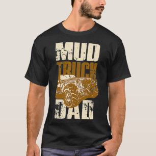 Camiseta Pai De Caminhão De Lama Lado A Lama Tronco Esporte