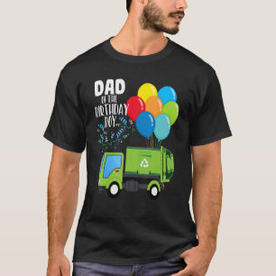 Camiseta Pai De Caminhão De Lixo Da Árvore Do Veículo Birth