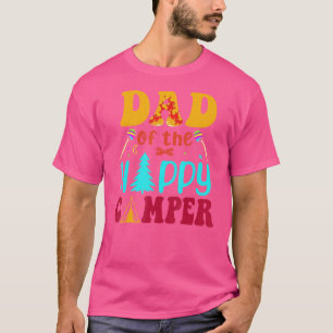 Camiseta Pai De Campanha Da Família Retro Do Feliz Camper