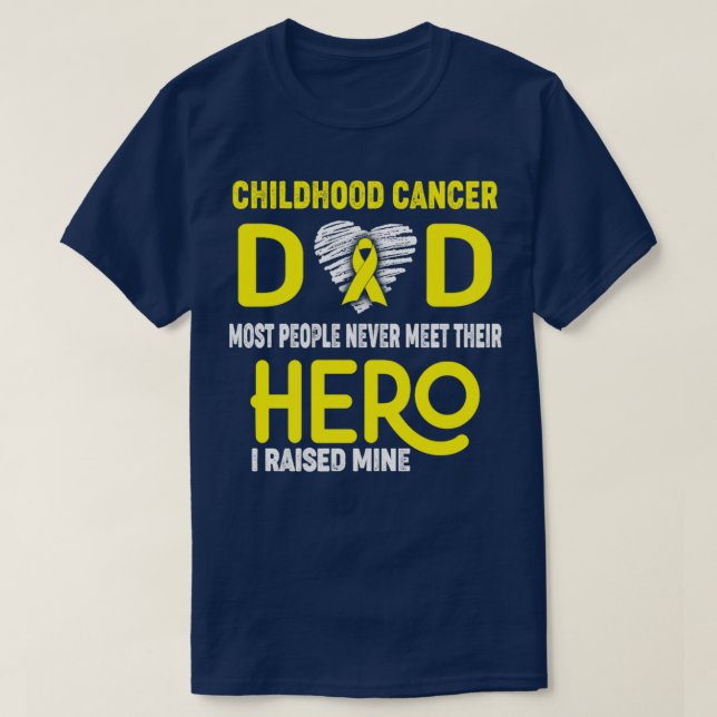 Camiseta Pai De Cancer De Infância A Maioria Das Pessoas Nu (Frente do Design)