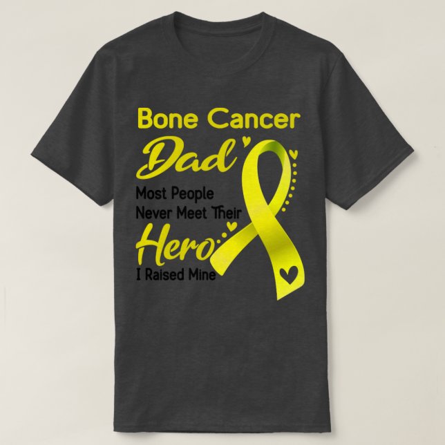 Camiseta Pai De Cancer Ósseo A Maioria Das Pessoas Nunca En (Frente do Design)