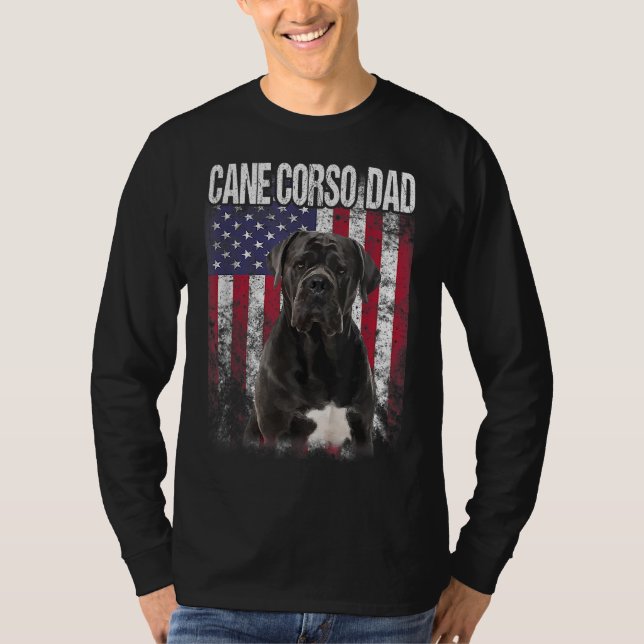 Camiseta Pai De Cane Corso Com Sobrecarga Orgulhosa De Band (Frente)