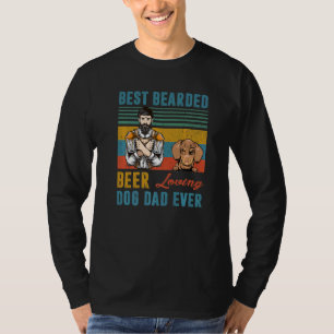 Camiseta Pai De Cão Adorador De Cerveja Com Melhor Mama Alg