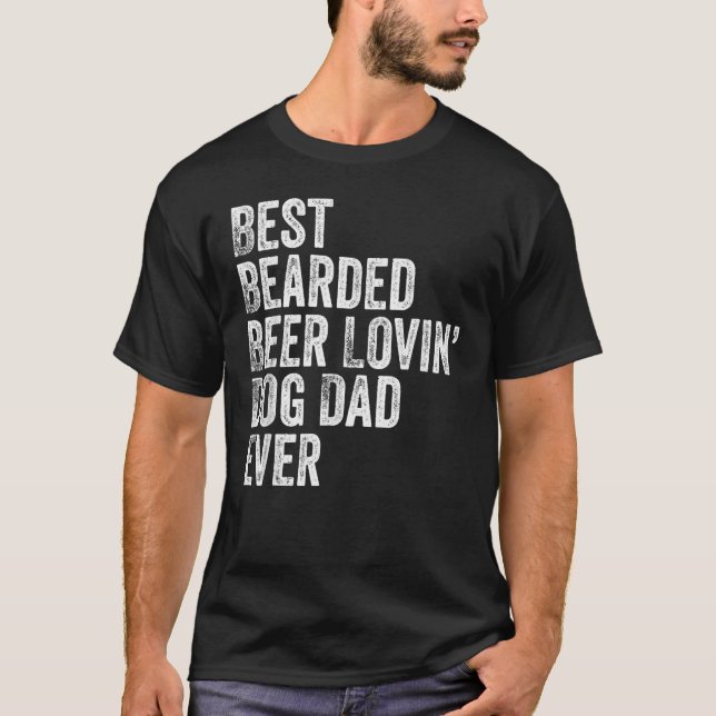 Camiseta Pai De Cão De Beer Lovin De Melhor Carbora (Frente)