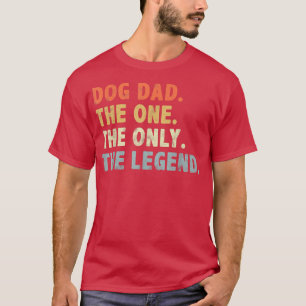 Camiseta Pai de cão O único Dia de os pais de legenda para