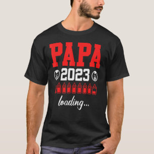 Camiseta Pai De Carregamento Do Pai 2023 Para Ser Pai 2023