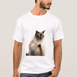 Camiseta Pai de Cat Heart Mãe Proprietário de Dias de os 