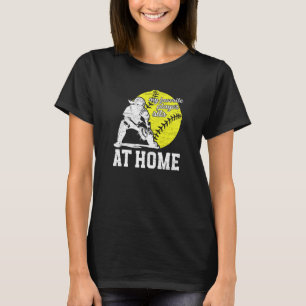 Camiseta Pai de Catcher de Softbol Orgulhoso Pai De Um Ca S