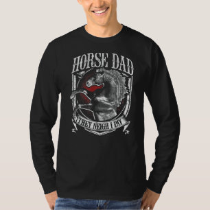 Camiseta Pai De Cavalo De Mens Perto Eu Pago Cavalo Equestr