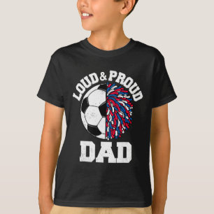 Camiseta Pai de Cheerleader de Futebol Orgulhoso e Barulhen